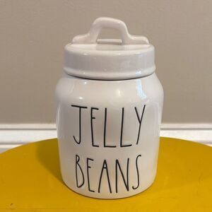Rae Dunn White Jelly Beans Canister